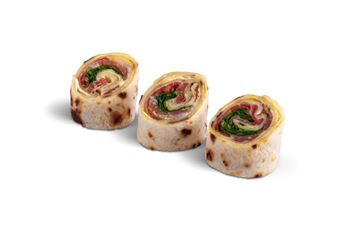 Picture of Parma Ham Salad Pinwheel Wrap