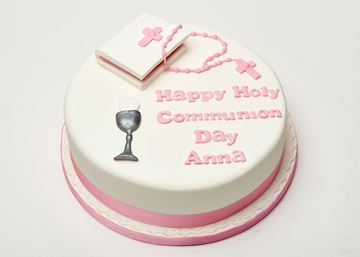 Picture of Holy Communion Cake with bible