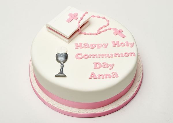 Picture of Holy Communion Cake with bible